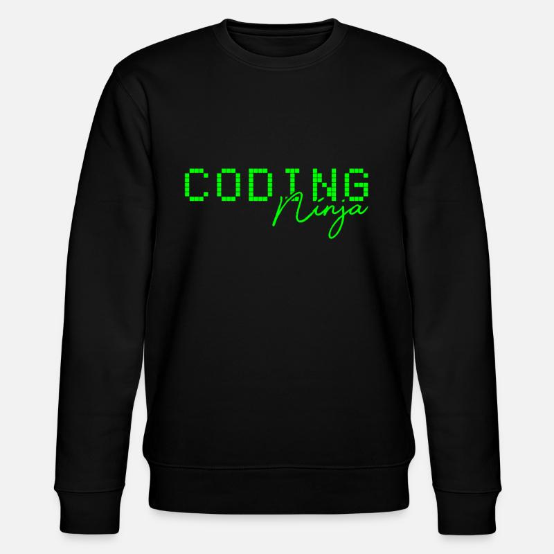 Code Coding Ninja - Stanley/Stella Unisex Bio-Sweatshirt CHANGER  - Schwarz