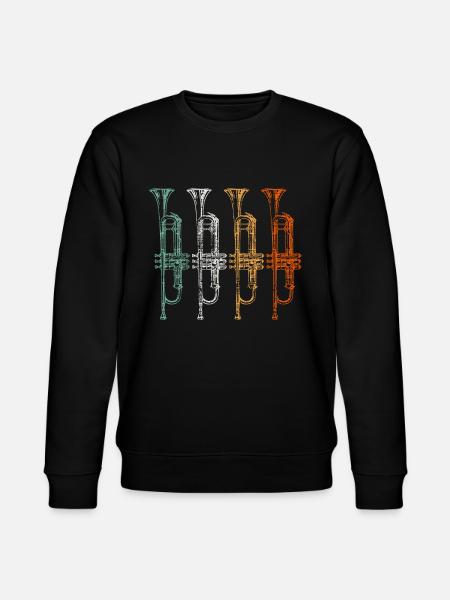 trumpet - Stanley/Stella CHANGER Unisex Organic Sweatshirt - black