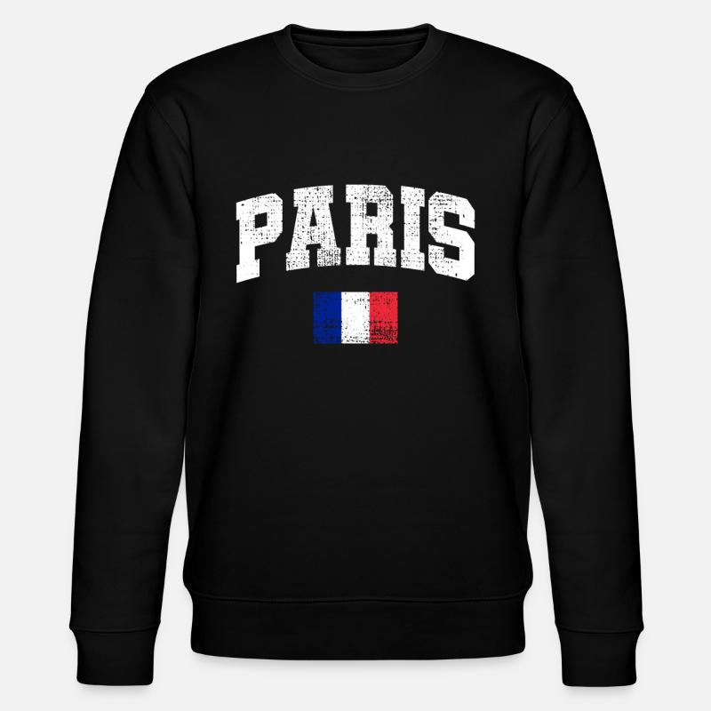 Paris Paris - Stanley/Stella CHANGER Unisex Organic Sweatshirt - black