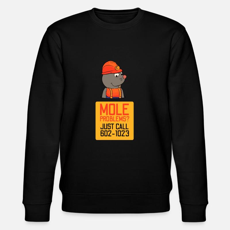Mole Problems - Stanley/Stella Unisex Bio-Sweatshirt CHANGER  - Schwarz