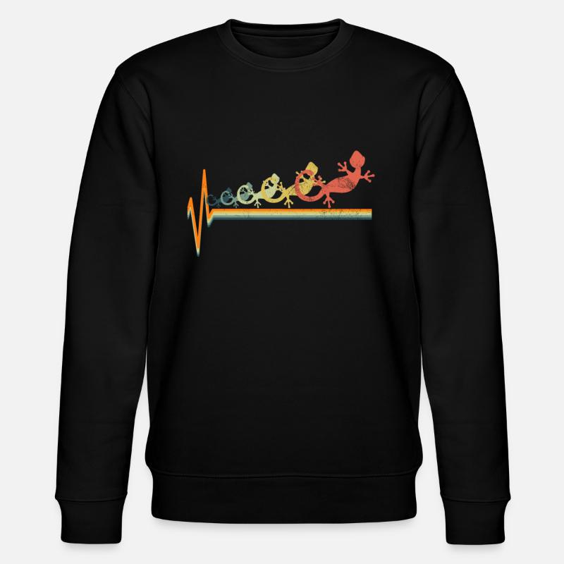 Lizard GEcko Salamander - Stanley/Stella CHANGER Unisex Organic Sweatshirt - black