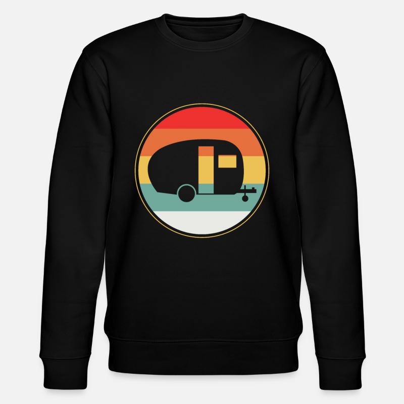 Camping nature caravan - Stanley/Stella CHANGER Unisex Organic Sweatshirt - black