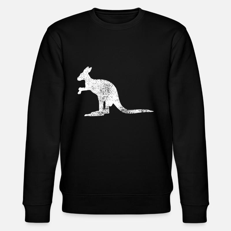 kangaroo - Stanley/Stella CHANGER Unisex Organic Sweatshirt - black