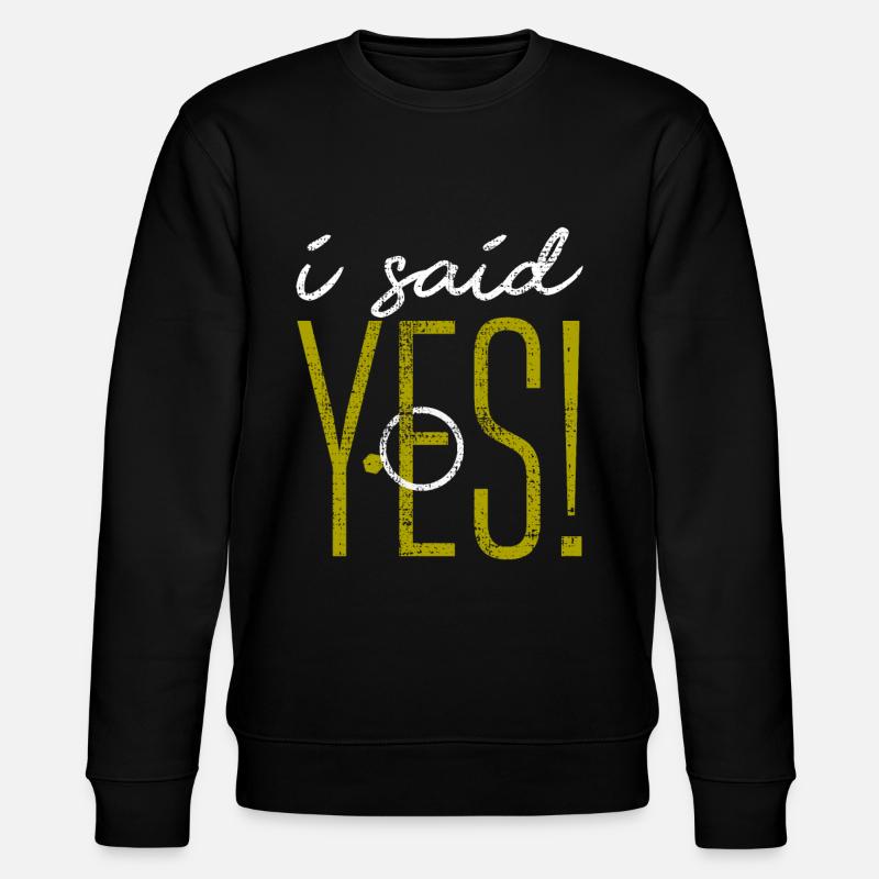 Faire part mariage - Sweat bio CHANGER Stanley/Stella Unisexe - noir