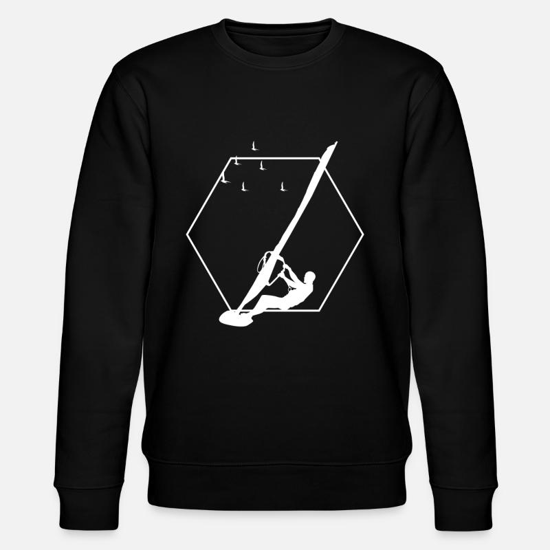 Windsurfing lovers - Stanley/Stella CHANGER Unisex Organic Sweatshirt - black