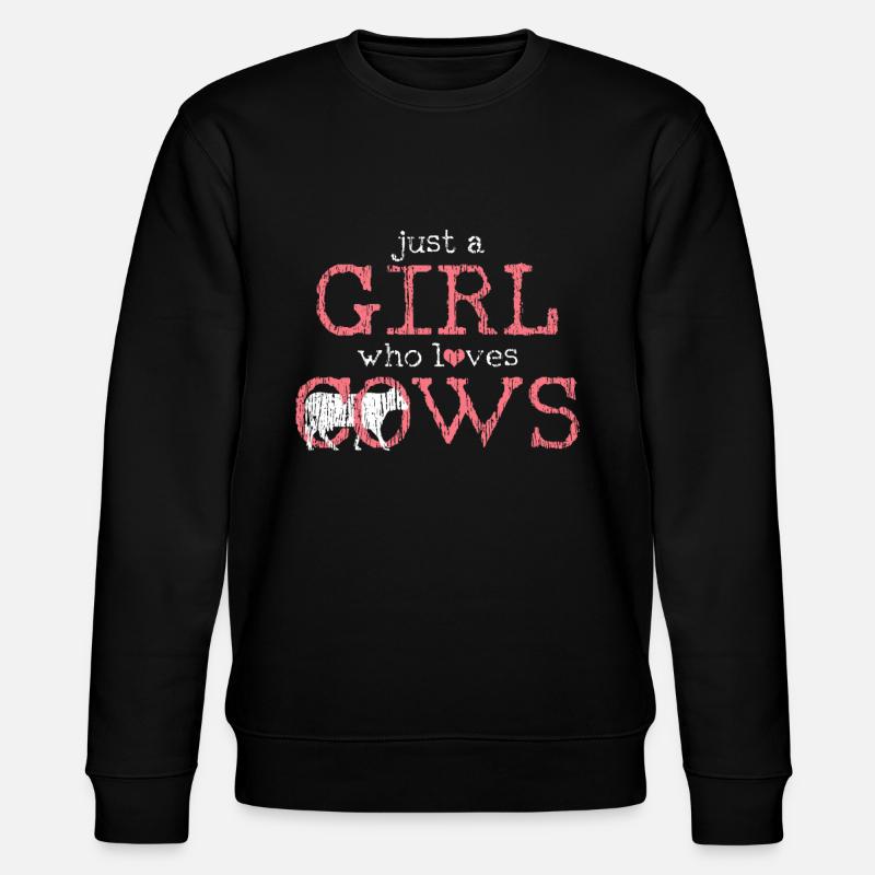 Vache fille amour vache - Sweat bio CHANGER Stanley/Stella Unisexe - noir