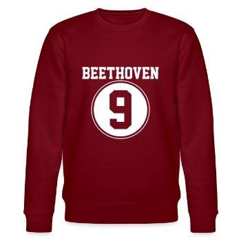 Beethoven - Sweat bio CHANGER Stanley/Stella Unisexe - bordeaux - Devant - Nik (191cm) & Marisol (170cm)
