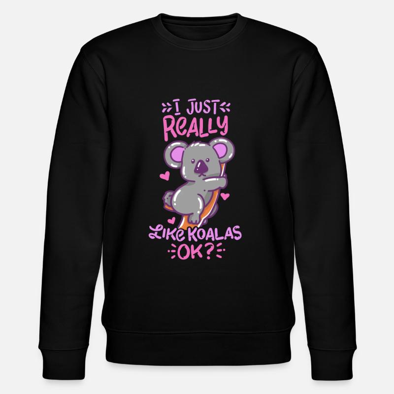 Koala bear - Stanley/Stella CHANGER Unisex Organic Sweatshirt - black