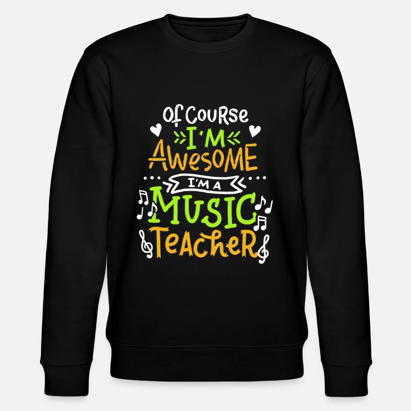 Ecole de Musique Enseignant - Sweat bio CHANGER Stanley/Stella Unisexe - noir
