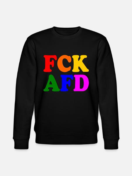 Fck afd - Stanley/Stella Unisex Bio-Sweatshirt CHANGER - Schwarz