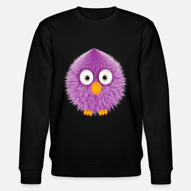 flauschiger Vogel - Stanley/Stella Unisex Bio-Sweatshirt CHANGER  - Schwarz