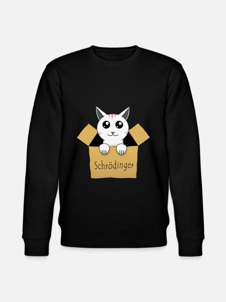 Schrödinger's cat in a box - Stanley/Stella CHANGER Unisex Organic Sweatshirt - black