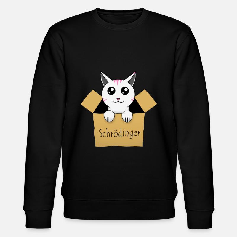Schrödinger's cat in a box - Stanley/Stella CHANGER Unisex Organic Sweatshirt - black