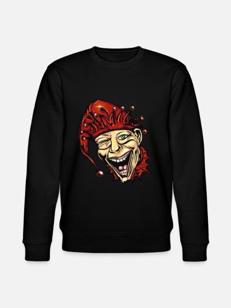 Joker - Clown - Harlequin - Stanley/Stella CHANGER Unisex Organic Sweatshirt - black