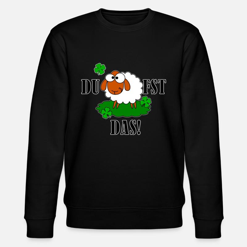 DU SCHAF FST DAS! - Stanley/Stella Unisex Bio-Sweatshirt CHANGER  - Schwarz