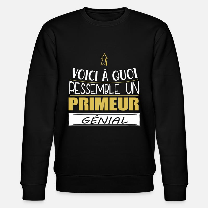 Primeur - Fruit - Légume - Mâraicher - Cadeau - Sweat bio CHANGER Stanley/Stella Unisexe - noir