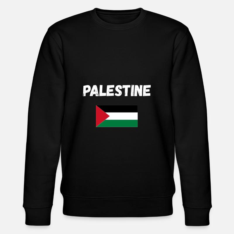 Palestine - drapeau - Sweat bio CHANGER Stanley/Stella Unisexe - noir