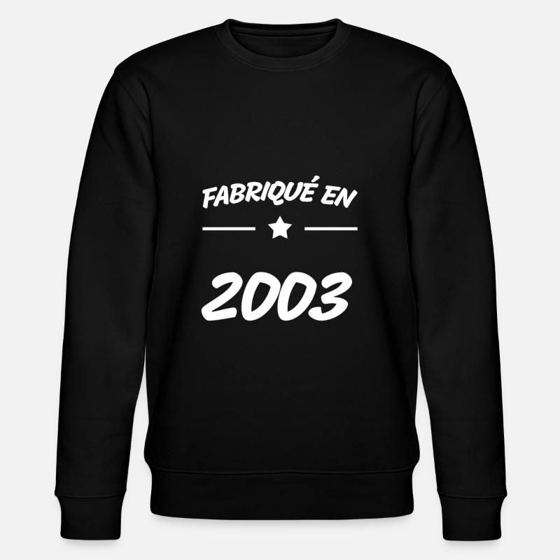 fabriqué en 2003 - Sweat bio CHANGER Stanley/Stella Unisexe - noir