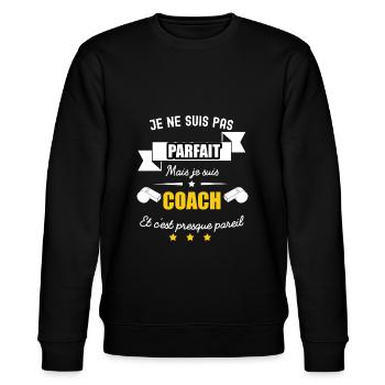 pas parfait mais COACH - Sweat bio CHANGER Stanley/Stella Unisexe - noir - Devant - Nik (191cm) & Marisol (170cm)