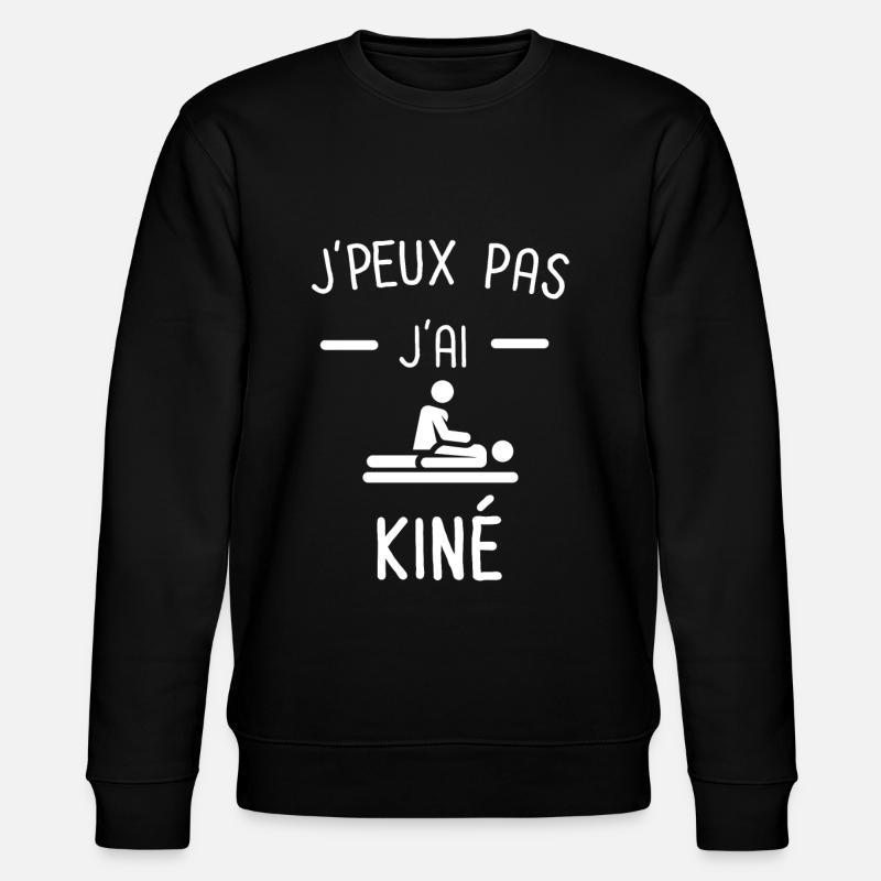 Je peux pas j'ai kiné massage - Sweat bio CHANGER Stanley/Stella Unisexe - noir