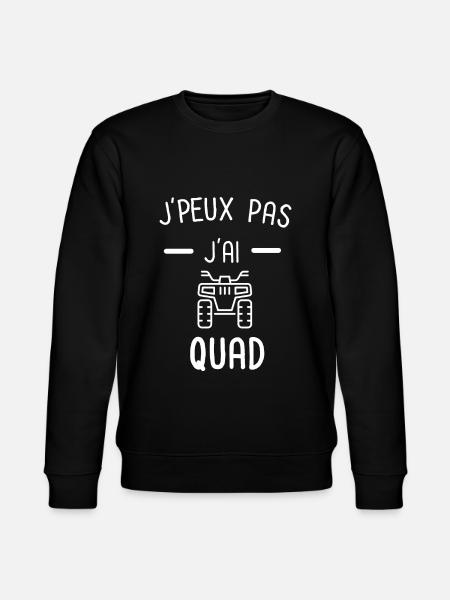 Je peux pas j'ai quad - Sweat bio CHANGER Stanley/Stella Unisexe - noir