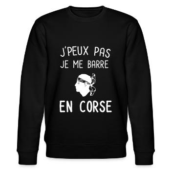 Je peux pas je me barre corse corsica - Sweat bio CHANGER Stanley/Stella Unisexe - noir - Devant - Nik (191cm) & Marisol (170cm)