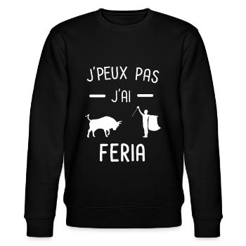 je peux pas j'ai feria taureau matador - Sweat bio CHANGER Stanley/Stella Unisexe - noir - Devant - Nik (191cm) & Marisol (170cm)