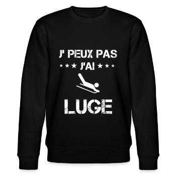 Je peux pas j'ai luge cadeau lugeur - Sweat bio CHANGER Stanley/Stella Unisexe - noir - Devant - Nik (191cm) & Marisol (170cm)