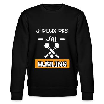 je peux pas j'ai hurling cadeau hurling - Sweat bio CHANGER Stanley/Stella Unisexe - noir - Devant - Nik (191cm) & Marisol (170cm)