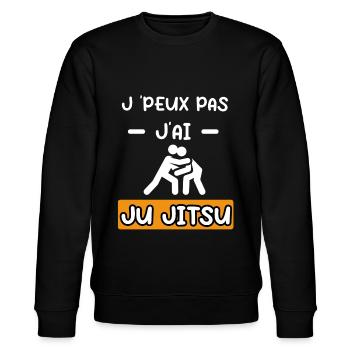 je peux pas j'ai ju jitsu cadeau ju jitsu - Sweat bio CHANGER Stanley/Stella Unisexe - noir - Devant - Nik (191cm) & Marisol (170cm)
