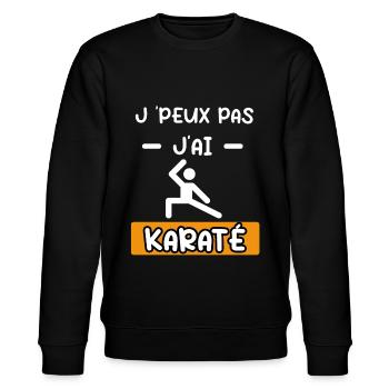 je peux pas j'ai karaté combat cadeau karaté - Sweat bio CHANGER Stanley/Stella Unisexe - noir - Devant - Nik (191cm) & Marisol (170cm)