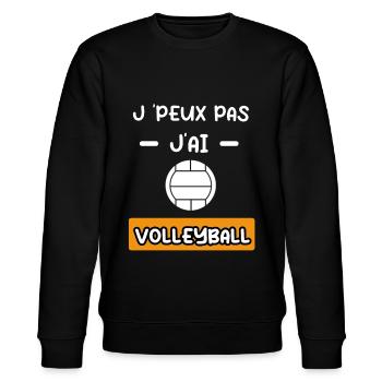 je peux pas j'ai volleyball cadeau volleyball - Sweat bio CHANGER Stanley/Stella Unisexe - noir - Devant - Nik (191cm) & Marisol (170cm)