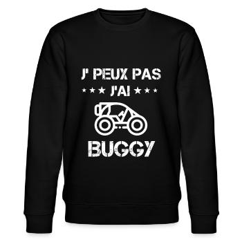 je peux pas j'ai buggy cadeau quad - Sweat bio CHANGER Stanley/Stella Unisexe - noir - Devant - Nik (191cm) & Marisol (170cm)