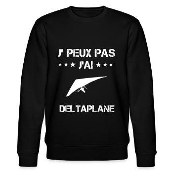 je peux pas j'ai deltaplane cadeau deltiste - Sweat bio CHANGER Stanley/Stella Unisexe - noir - Devant - Nik (191cm) & Marisol (170cm)