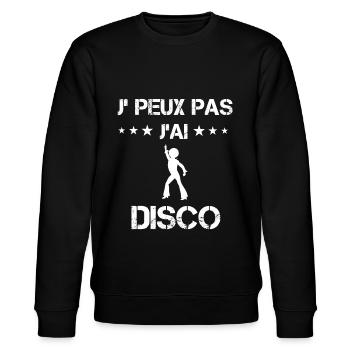 je peux pas j'ai disco cadeau danse - Sweat bio CHANGER Stanley/Stella Unisexe - noir - Devant - Nik (191cm) & Marisol (170cm)