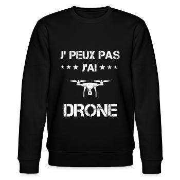 je peux pas j'ai drone cadeau drones - Sweat bio CHANGER Stanley/Stella Unisexe - noir - Devant - Nik (191cm) & Marisol (170cm)