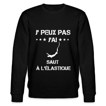 je peux pas j'ai saut à l'élastique cadeau saut - Sweat bio CHANGER Stanley/Stella Unisexe - noir - Devant - Nik (191cm) & Marisol (170cm)