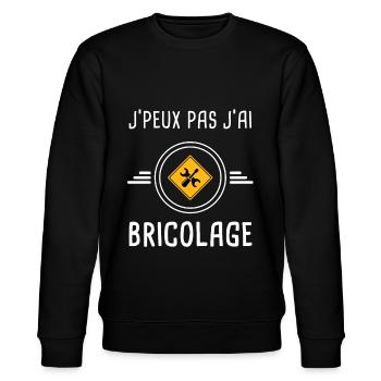 bricolage je peux pas j'ai bricolage bricoleur - Sweat bio CHANGER Stanley/Stella Unisexe - noir - Devant - Nik (191cm) & Marisol (170cm)
