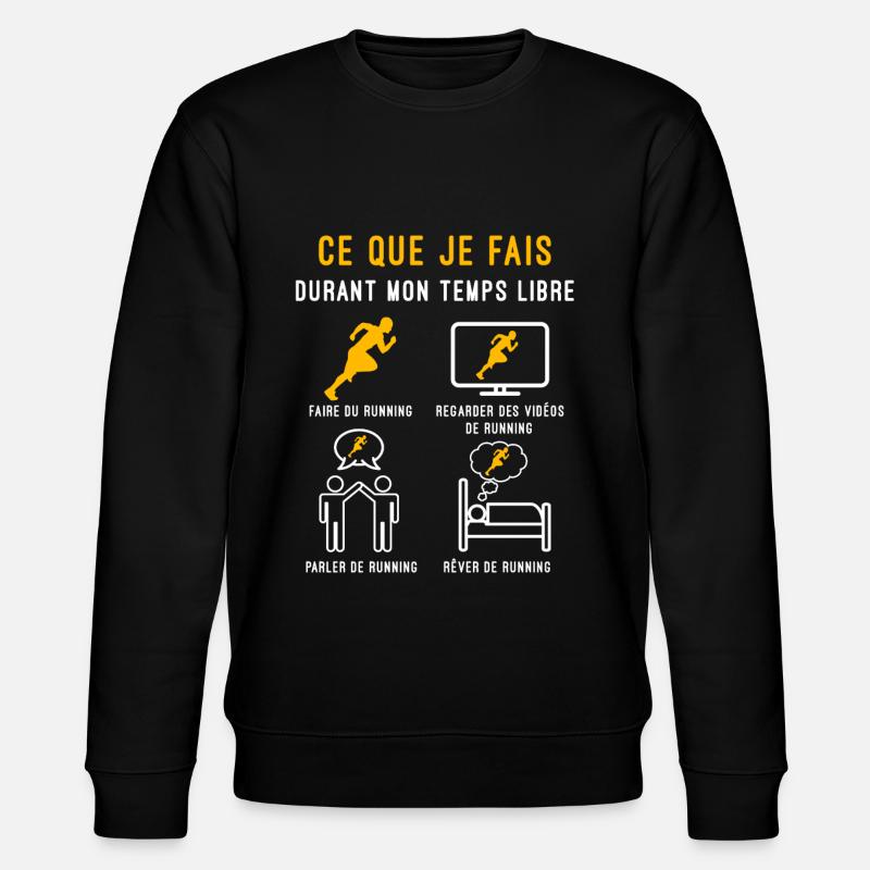 running temps libre cadeau coureur - Sweat bio CHANGER Stanley/Stella Unisexe - noir