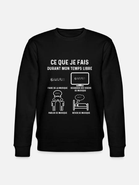 musique temps libre musicien - Sweat bio CHANGER Stanley/Stella Unisexe - noir