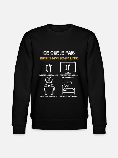 mécanique temps libre humour - Sweat bio CHANGER Stanley/Stella Unisexe - noir