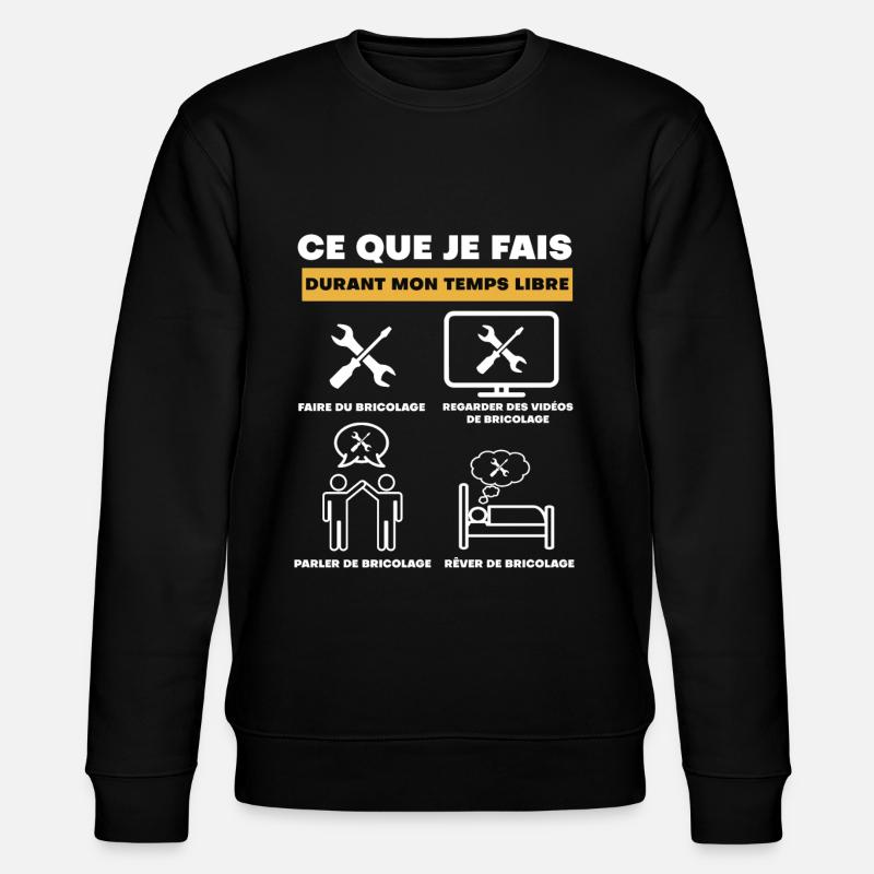 bricolage durant temps libre - Sweat bio CHANGER Stanley/Stella Unisexe - noir