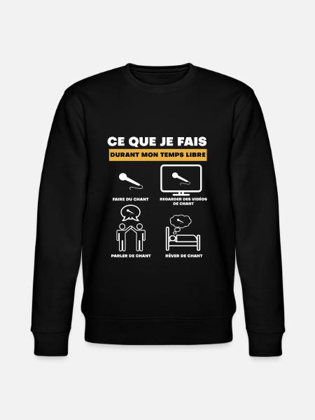 chant durant temps libre - Sweat bio CHANGER Stanley/Stella Unisexe - noir