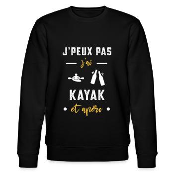 je peux pas j'ai kayak apéro humour - Sweat bio CHANGER Stanley/Stella Unisexe - noir - Devant - Nik (191cm) & Marisol (170cm)