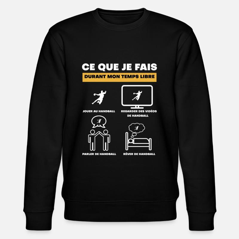 durant temps libre handball - Sweat bio CHANGER Stanley/Stella Unisexe - noir