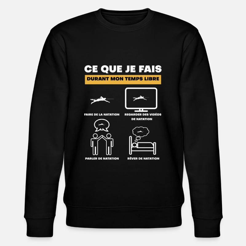 durant temps libre natation - Sweat bio CHANGER Stanley/Stella Unisexe - noir
