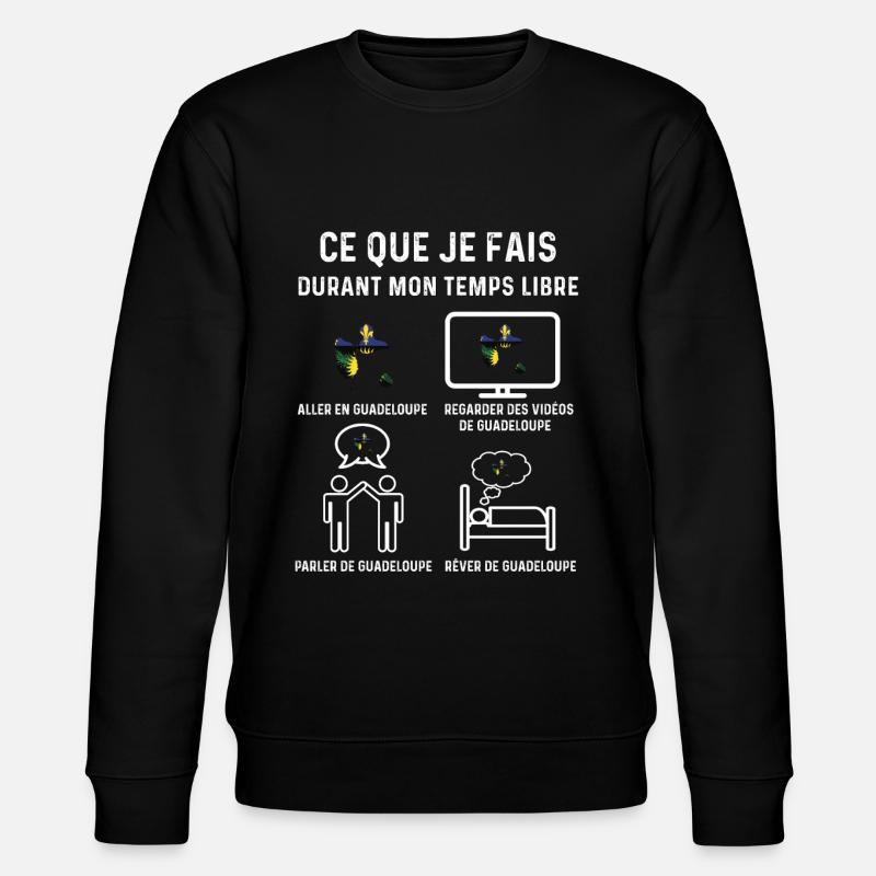 guadeloupe temps libre cadeau - Sweat bio CHANGER Stanley/Stella Unisexe - noir