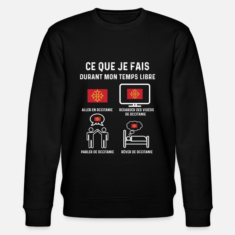 occitanie temps libre cadeau - Sweat bio CHANGER Stanley/Stella Unisexe - noir