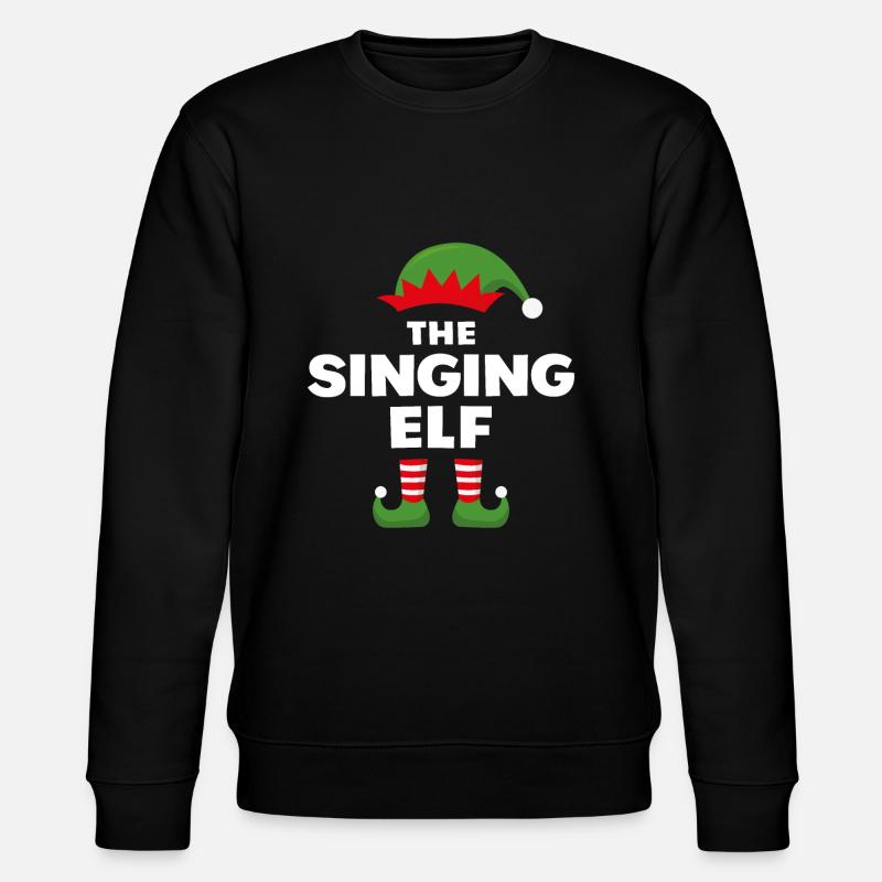 Die singende Elfe - Stanley/Stella Unisex Bio-Sweatshirt CHANGER  - Schwarz