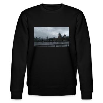 London Mood - Stanley/Stella CHANGER Unisex Organic Sweatshirt - black - Front - Nik (191cm) & Marisol (170cm)